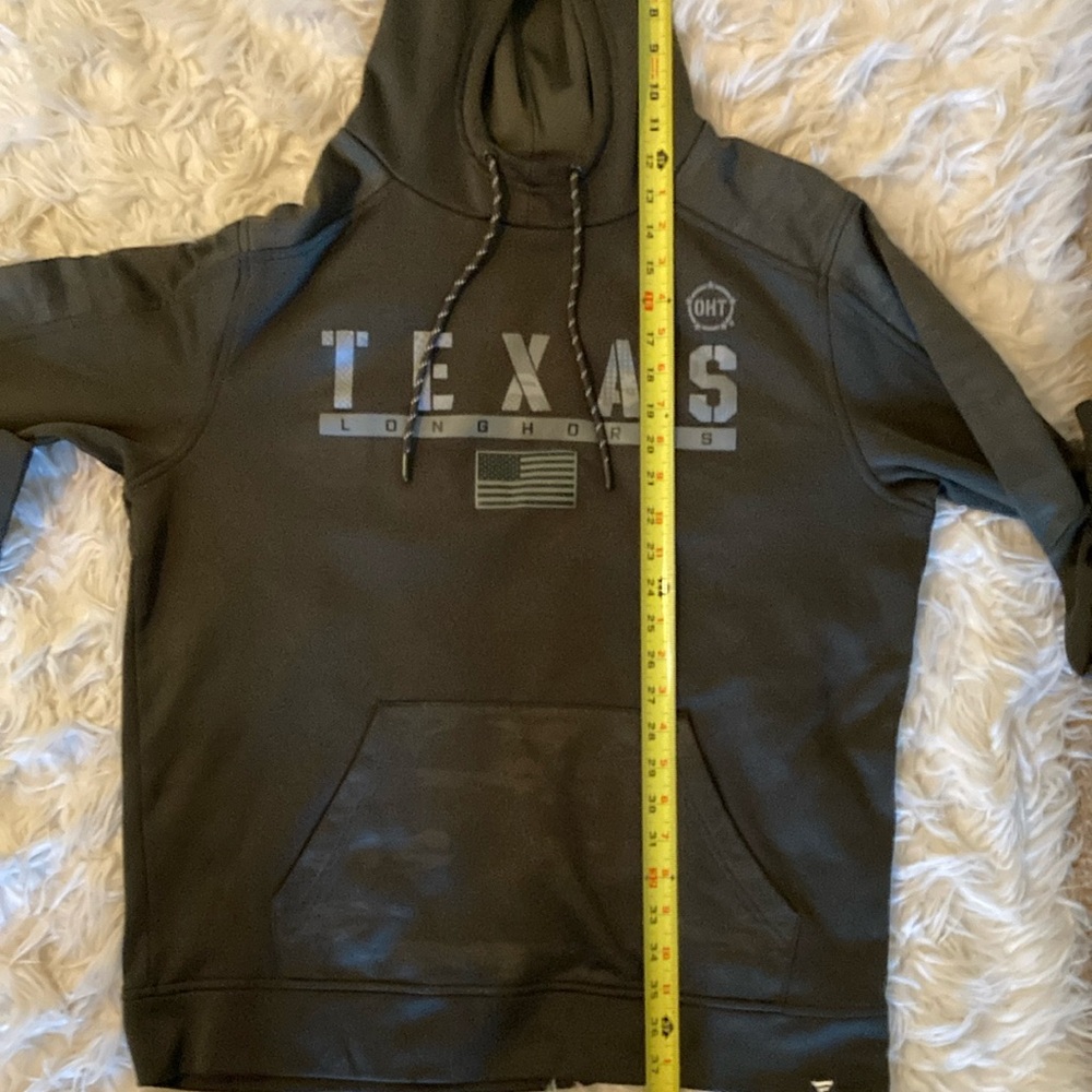 Texas Longhorns Men’s Olive/Camo Hoodie. Part of the OHT Initiative. Like New. - Picture 5 of 12